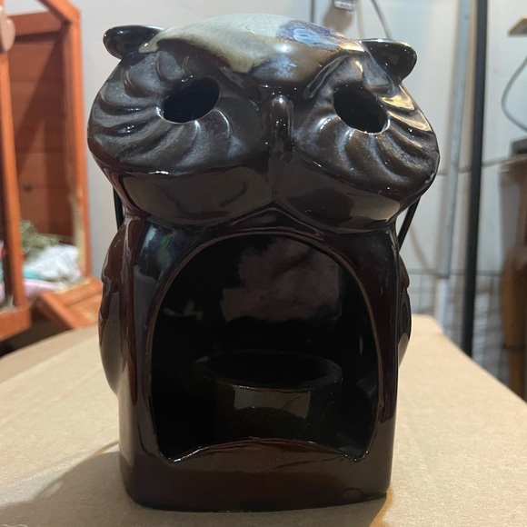 vintage 1970s Inarco owl tealight & incense holder - Picture 4 of 7